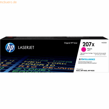 Hewlett Packard HP 207X Magenta Original LaserJet Tonerkartusche