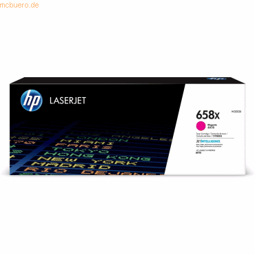 Hewlett Packard HP 658X Magenta Original LaserJet Tonerkartusche