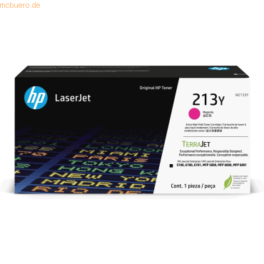 Hewlett Packard HP 213Y Magenta Original LaserJet Tonerkartusche