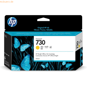 Hewlett Packard HP 730 DesignJet Druckerpatrone Gelb 130 ml