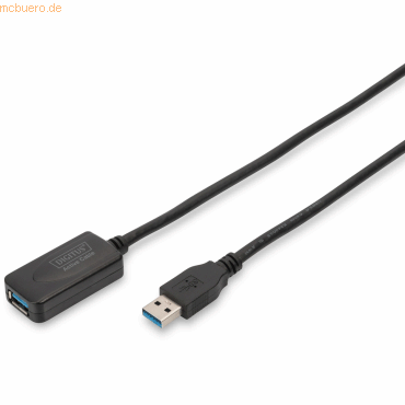 Assmann DIGITUS USB 3.0 Aktives Verlängerungskabel Typ A St/Bu 5.0m