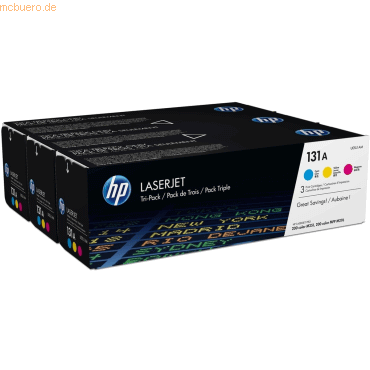 Hewlett Packard HP 131A 3er-Pack Cyan/Magenta/Gelb Orig. LaserJet Tone