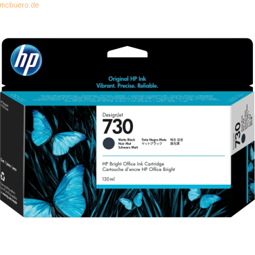 0190781726968 - Hp 730 130-ml Matte Black Ink Crtg (P2V65A) - Hewlett Packard