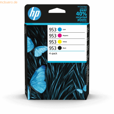 Hewlett Packard HP 953 4er-Pack Original Druckerpat. Schwarz/Cyan/Mage