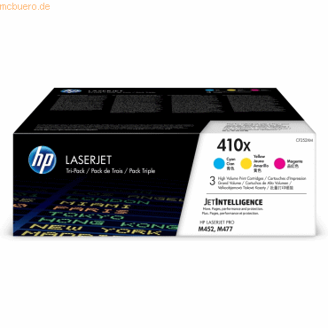 Hewlett Packard HP 410X 3er-Pack Cyan/Magenta/Gelb Orig. LaserJet Tone