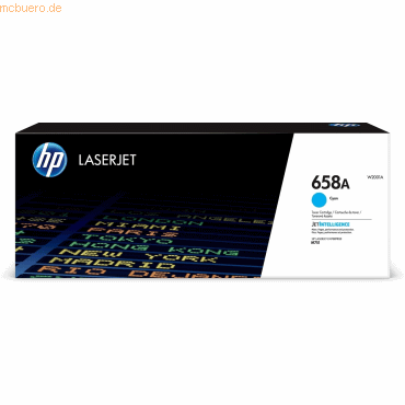 Hewlett Packard HP 658A Cyan Original LaserJet Tonerkartusche