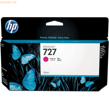 Hewlett Packard HP 727 Magenta DesignJet Tintenpatrone, 130 ml