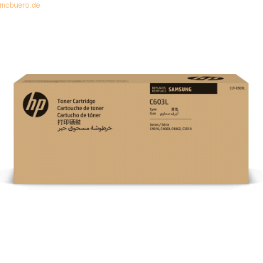 0191628452224 - Samsung Original CLT-C603L Toner Cyan 10000 Seiten (CLT-C603L ELS) für C4010ND C4060FX 0191628452224 - Samsung Original CLT-C603L Toner Cyan 10000 Seiten (CLT-C603L ELS) für C4010ND C4060FX