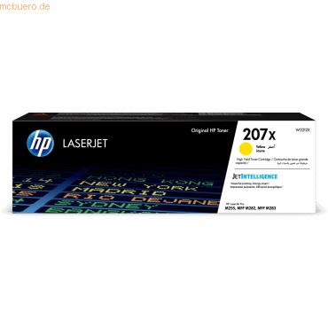 Hewlett Packard HP 207X Gelb Original LaserJet Tonerkartusche