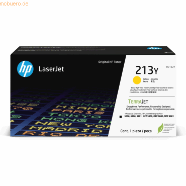 Hewlett Packard HP 213Y Gelb Original LaserJet Tonerkartusche