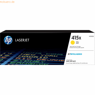 Hewlett Packard HP 415X Gelb Original LaserJet Tonerkartusche