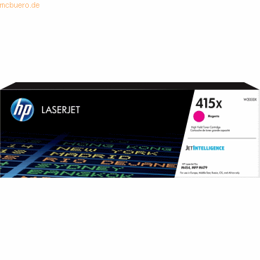 Hewlett Packard HP 415X Magenta Original LaserJet Tonerkartusche