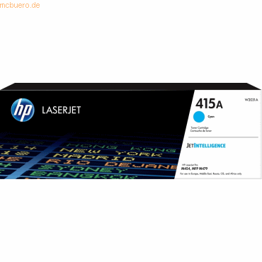 Hewlett Packard HP 415A Cyan Original LaserJet Tonerkartusche