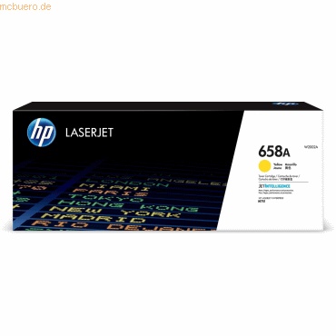 Hewlett Packard HP 658A Gelb Original LaserJet Tonerkartusche