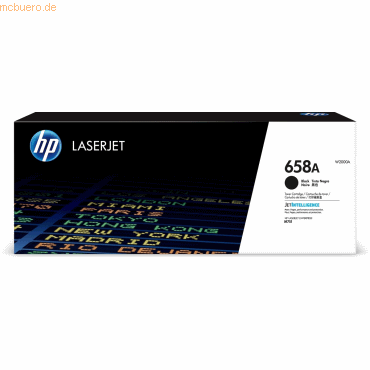 Hewlett Packard HP 658A Schwarz Original LaserJet Tonerkartusche