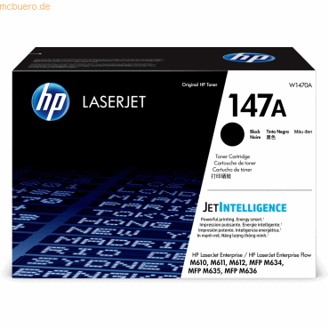 Hewlett Packard HP 147A Schwarz Original LaserJet Tonerkartusche