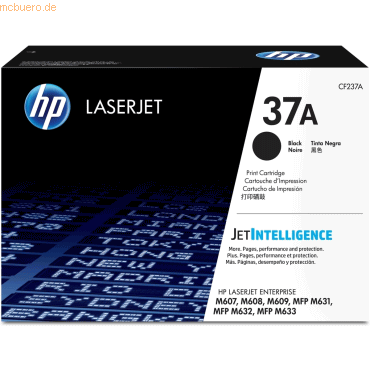 Hewlett Packard HP 37A Schwarz Original LaserJet Tonerkartusche