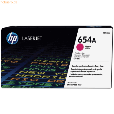 Hewlett Packard HP 654A Magenta Original LaserJet Tonerkartusche