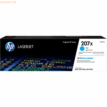 Hewlett Packard HP 207X Cyan Original LaserJet Tonerkartusche