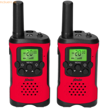 Alecto ALECTO FR-115RD Walkie-Talkie-Set, rot/schwarz