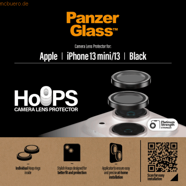 5711724011429 - Hoops Lens Protector iPhone 13 mini 13 Black