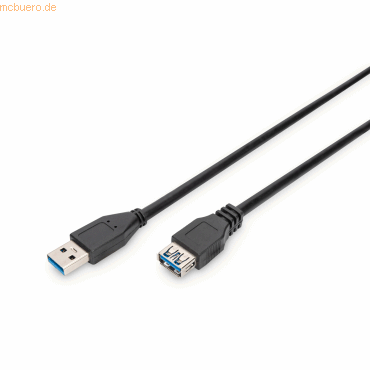 Assmann DIGITUS USB -3.0-Verlängerungskabel Typ A St/Bu, 1.8m