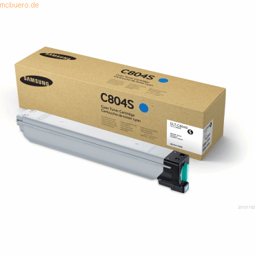 0191628543342 - Samsung Original CLT-C804S Toner cyan 15000 Seiten (CLT-C804S ELS) für MultiXpress SL-X3280NR X3220NR