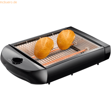 Lenco MELISSA 16140145 - Flachtoaster, 600W, schwarz