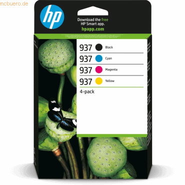 Hewlett Packard HP 937 CMYK Original Tintenpatrone 4er-Pack