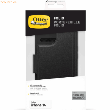 0840304702732 - Otterbox MagSafe Folio Cover Apple iPhone 14 Schwarz MagSafe kompatibel