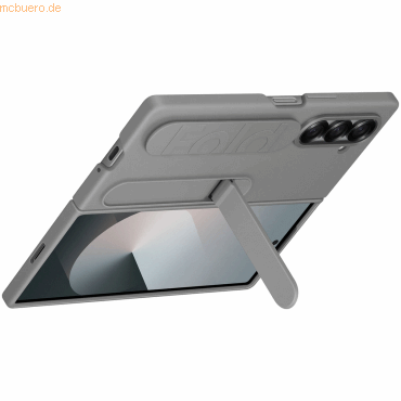 Samsung Samsung Silicone Stand Case with Strap für Galaxy Fold6, Grau