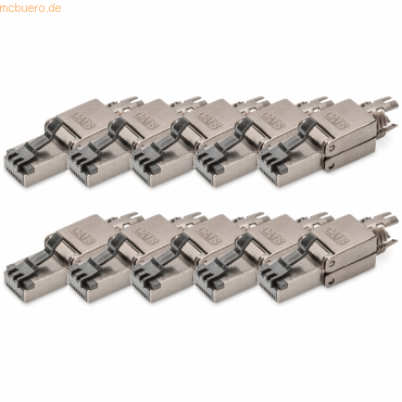 4016032495147 - DIGITUS CAT 81 Feldstecker geschirmt werkzeugfrei - 10 Stk 4016032495147 - DIGITUS CAT 81 Feldstecker geschirmt werkzeugfrei - 10 Stk