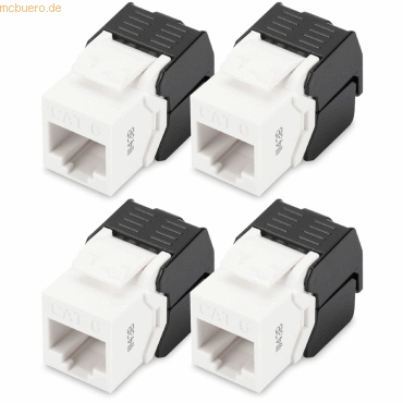 4016032495161 - DIGITUS Keystone Jack Cat6 RJ45->LSA ungeschirmt 250MHz 4St 4016032495161 - DIGITUS Keystone Jack Cat6 RJ45->LSA ungeschirmt 250MHz 4St