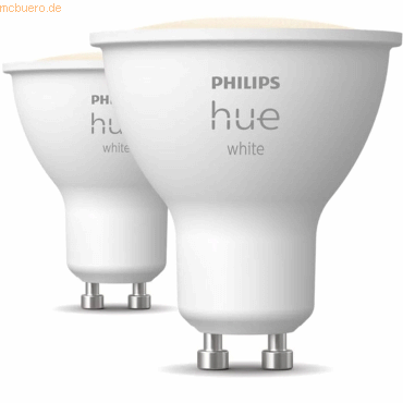 Signify Philips Hue White GU10 Doppelpack 2x400lm