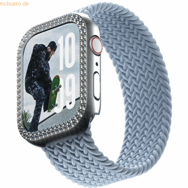 PanzerGlass SAFE Bling Bumper Silver Apple Watch 10/42mm