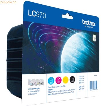 Brother Brother Tintenpatronen LC-970 Multipack (je 1x BK/M/C/Y)