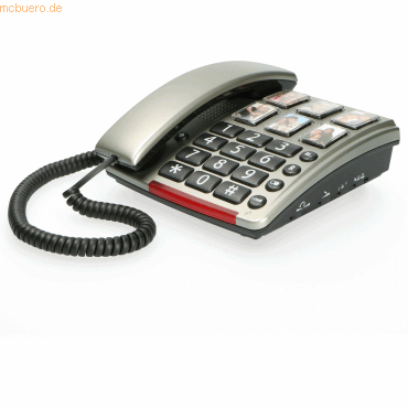 8712412576807 - Profoon TX-560 Schnurgebundenes Telefon mit großen Fototasten und Zahlen