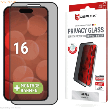 E.V.I. DISPLEX Privacy Glass FC iPhone 16