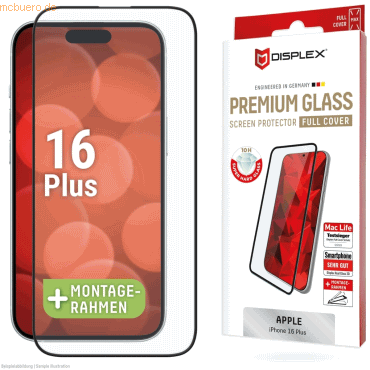 E.V.I. DISPLEX Premium Glass FC iPhone 16 Plus