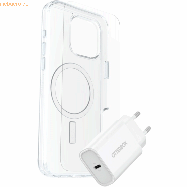 0840304774692 - 0 KIT Apple iPhone 16 Pro Max (Symmetry Clear MagSafe   Premium Glass   EU USB-C Wall Charger 30W - white)