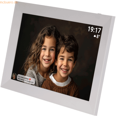 5706751075650 - Digitaler Fotorahmen 101-Zoll - HD - Frameo App - Fotorahmen - WiFi - IPS-Touchscreen - 16GB - PFF1012W 5706751075650 - Digitaler Fotorahmen 101-Zoll - HD - Frameo App - Fotorahmen - WiFi - IPS-Touchscreen - 16GB - PFF1012W