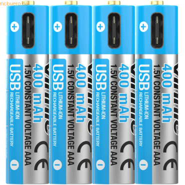 4898338019681 - Vinnic Rechargeable Akku AAA USB Type-C 4pcs 4898338019681 - Vinnic Rechargeable Akku AAA USB Type-C 4pcs