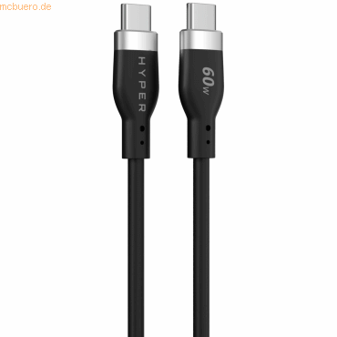 6941921149567 - 0 Hyper® HyperJuice USB-C Silikon-Ladekabel (15m) - Schwarz 6941921149567 - 0 Hyper® HyperJuice USB-C Silikon-Ladekabel (15m) - Schwarz