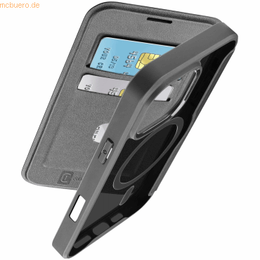 Cellularline Cellularline Book Case Daily MAG iPhone 16 Pro Black