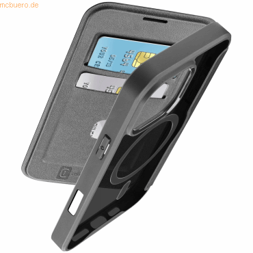 Cellularline Cellularline Book Case Daily MAG iPhone 16 Pro Max Black