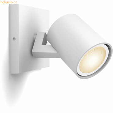 8720169320772 - Hue Runner Single Spotlight - White - With Dimmer Switch