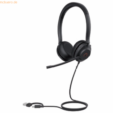 6938818320949 - UH35 Dual - Headset - On-Ear - kabelgebunden - USB-A USB-C - Schwarz