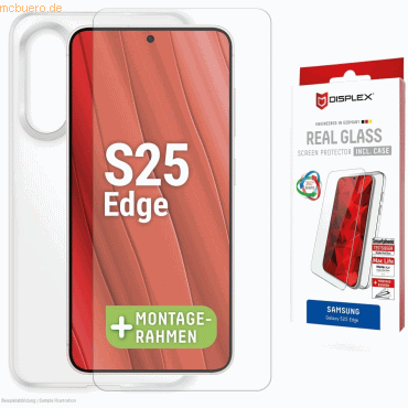 4028778125363 - 0 DISPLEX Panzerglas + Schutzhülle für Samsung Galaxy S25 Edge 4028778125363 - 0 DISPLEX Panzerglas + Schutzhülle für Samsung Galaxy S25 Edge