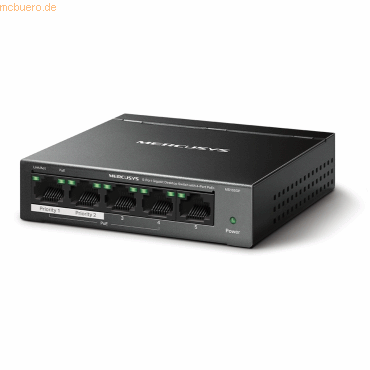 6957939001186 - Mercusys MS105GP V1 - Switch - 5 x 10 100 1000 (4 PoE+) - Desktop wandmontierbar - PoE+ (65 W) 6957939001186 - Mercusys MS105GP V1 - Switch - 5 x 10 100 1000 (4 PoE+) - Desktop wandmontierbar - PoE+ (65 W)