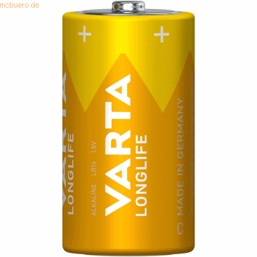 4008496129195 - Batterie Baby C VARTA Longlife hohe Lebens- & Lagerdauer 15 V 2 Stück 4008496129195 - Batterie Baby C VARTA Longlife hohe Lebens- & Lagerdauer 15 V 2 Stück